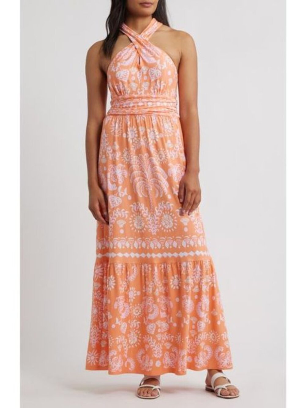 Lilly Pulitzer NWT Coral Orange Maxi Dress - Size L